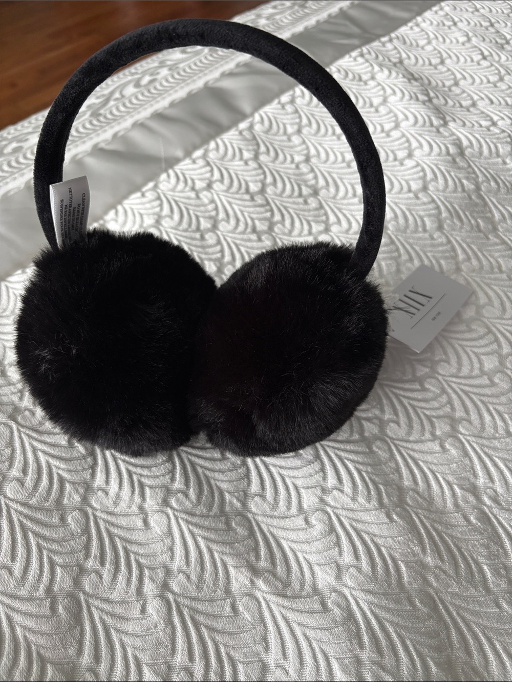 Black Faux Fur Earmuffs Collection XIIX
